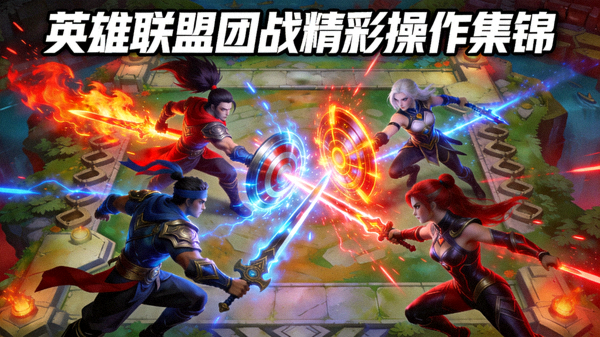 电子竞技比赛中英雄联盟团战精彩操作集锦视频缩略图